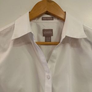 Chico’s white shirt